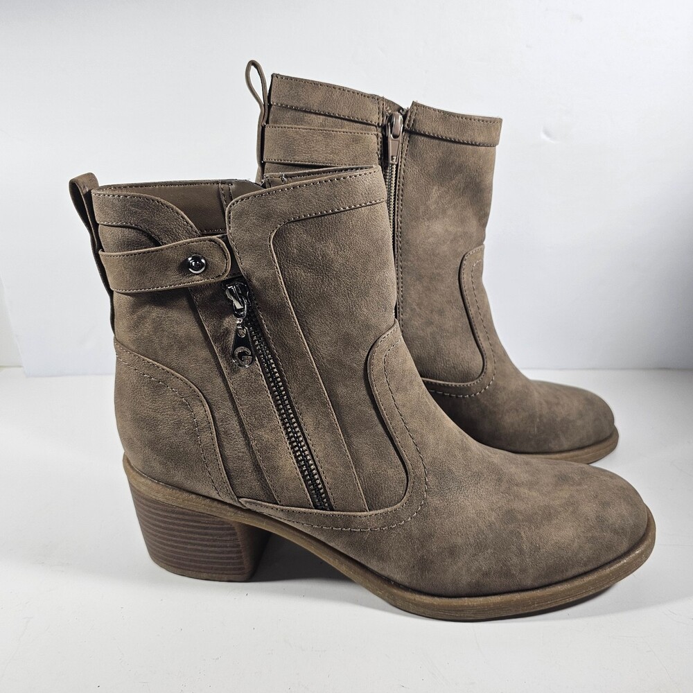 Women's G by GUESS Lezlee Camel Suede Shoes Shoes, Size 11